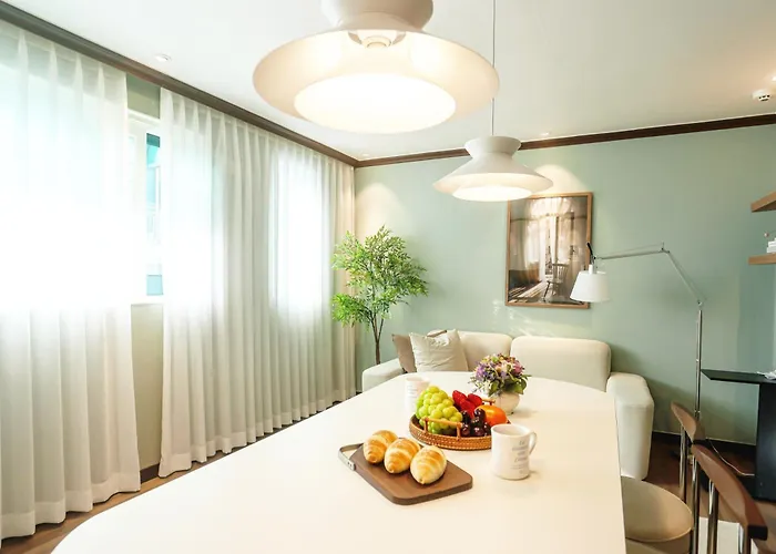 Appartement 홍대 망원 한강 Mrt 5min 무료주차 어린이방 9인 빅3룸 Luggage Storage