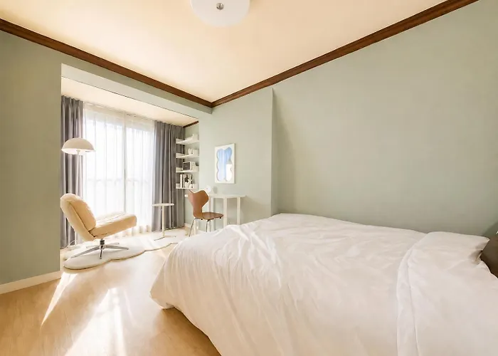 홍대 망원 한강 Mrt 5min 무료주차 어린이방 9인 빅3룸 Luggage Storage Appartement *