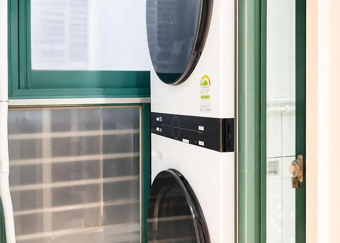 Appartement 홍대 망원 한강 Mrt 5min 무료주차 어린이방 9인 빅3룸 Luggage Storage Séoul